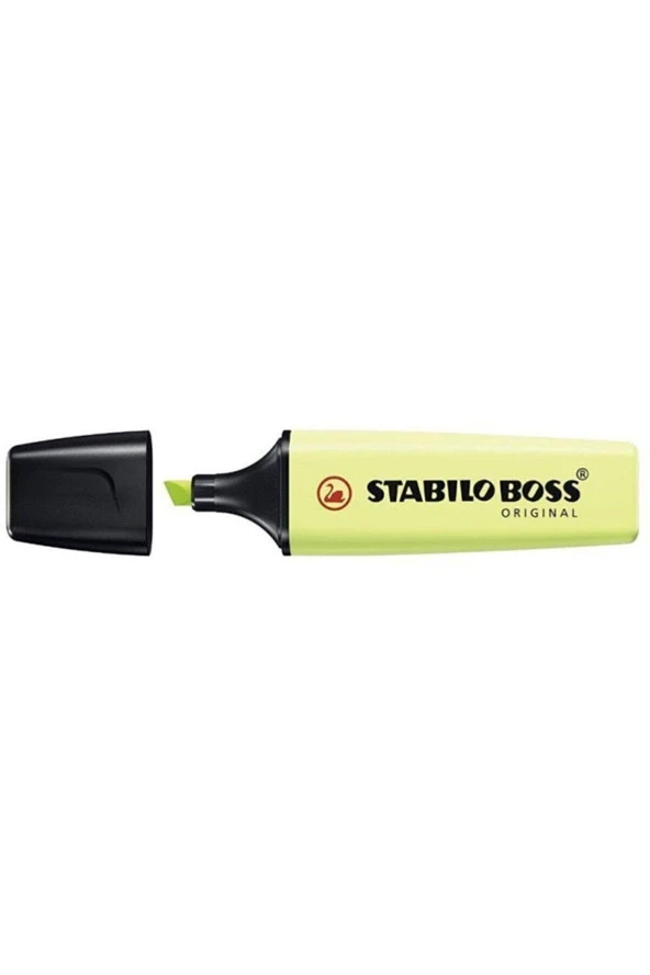 Stabilo Fosforlu Kalem Boss Original Pastel Açık Yeşil İşaretleme Kalemi (10 Lu Paket) ürün görseli 1