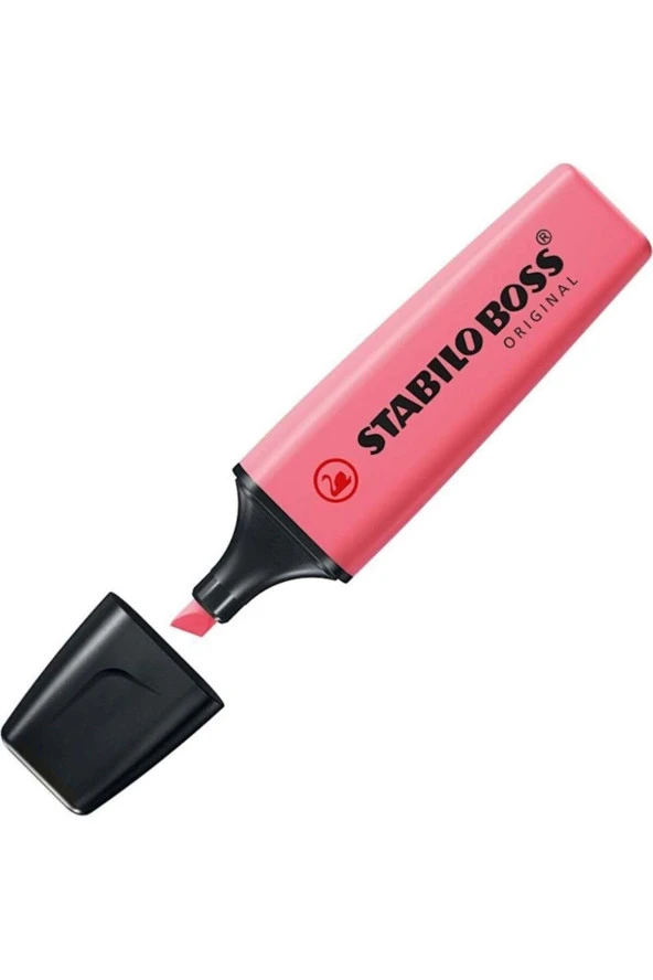 Stabilo Boss Original Pastel Gülpembe Fosforlu İşaretleme Kalemi (10 Lu Paket) ürün görseli 1