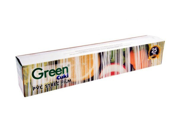 Green Cuki PVC Streç Film Folyo - Gıdaya Uygun - 9 Mikron - 45 Cm. x 300 Metre ürün görseli 1