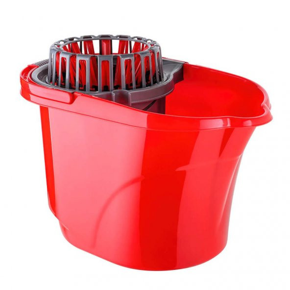 Titiz Cameon Sıkma Aparatlı Temizlik Seti Kovası / Kırmızı / 17 Litre ürün görseli 1