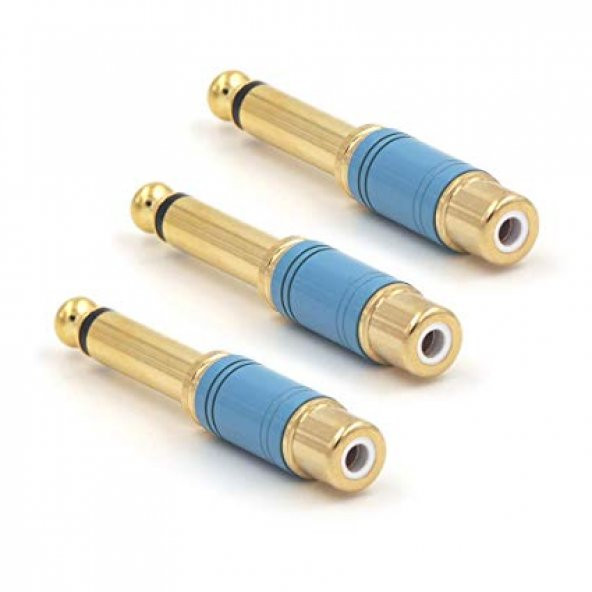 6.3 mm Mono Erkek - RCA Dişi Kaliteli Çevirici Aparat ürün görseli 1