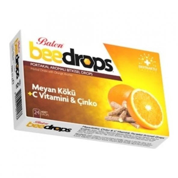 Balen Bitkisel Drops Boğaz Pastili 24 Drops Meyan Kökü+C Vitamini Ve Çinko ürün görseli 1