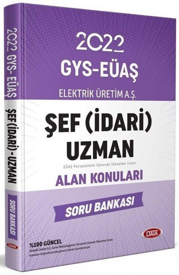 2022 GYS Elektrik Üretim AŞ EÜAŞ Şef İdari Uzman Alan Konuları Soru Bankası Data Yayınları ürün görseli 1
