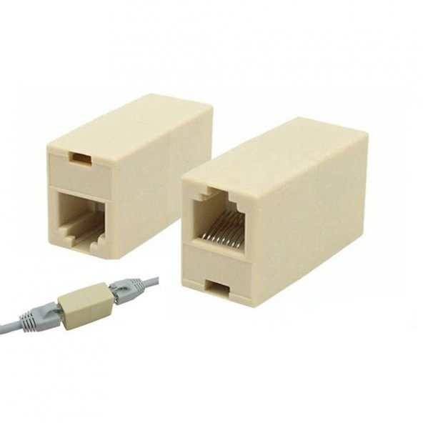Adsl Kablo Uzatma Aparatı Rj45 Ek Cat5 Cat6 Ara (Köprü) - Gri ürün görseli 1
