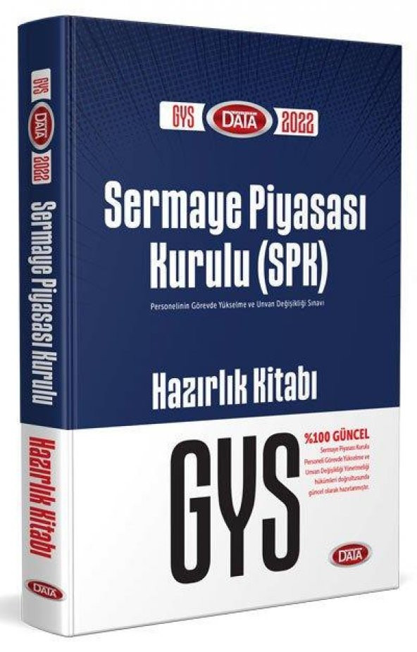 Sermaye Piyasa Kurulu GYS Hazırlık Kitabı Data Yayınları ürün görseli 1