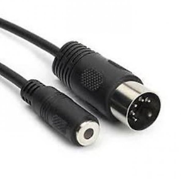 5 Pin Din Erkek to 3.5 mm Stereo Dişi Çevirici Kablo 50 cm ürün görseli 1
