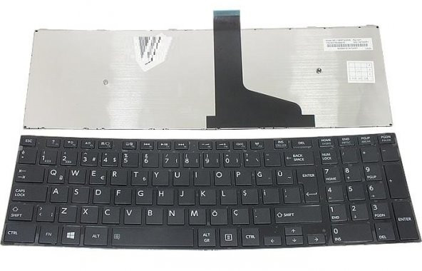 Toshiba Satellite C55-A-1LG Notebook Klavyesi - Siyah Tuş Takımı ürün görseli 1