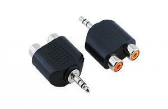 3.5 mm Stereo Erkek - 2 RCA Dişi Çevirici Aparat ürün görseli 1