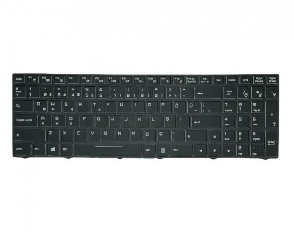 Monster N250JU, N250LU Notebook Klavyesi Siyah TR Işıklı Ver.1 / KL0005LD ürün görseli 1