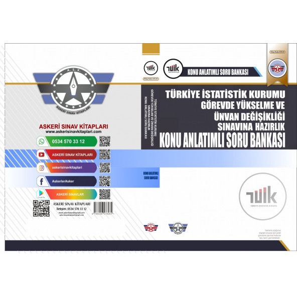 TÜİK Görevde Yükselme Sınavı Hazırlık Kitabı (Konu Anlatımlı İle 5 Tarama Testi) ürün görseli 1