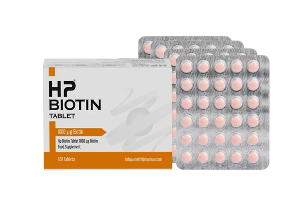 Hp Biotin Tablet 1 Mg 120 Tablet ürün görseli 1