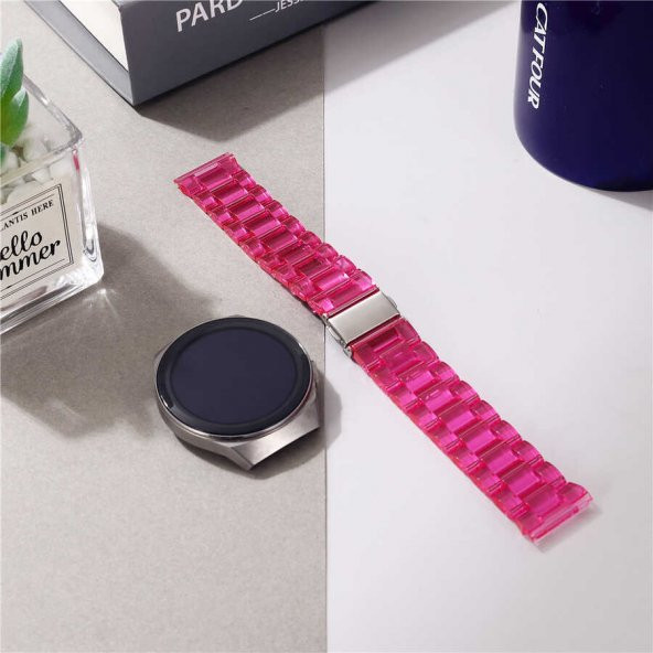 Galaxy Watch 46mm KRD-27 Şeffaf Renkli Transparan Silikon Kordon ürün görseli 1