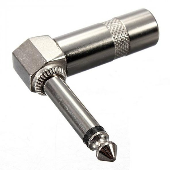 6.3 mm Mono Erkek 90 Derece Metal Jack ürün görseli 1