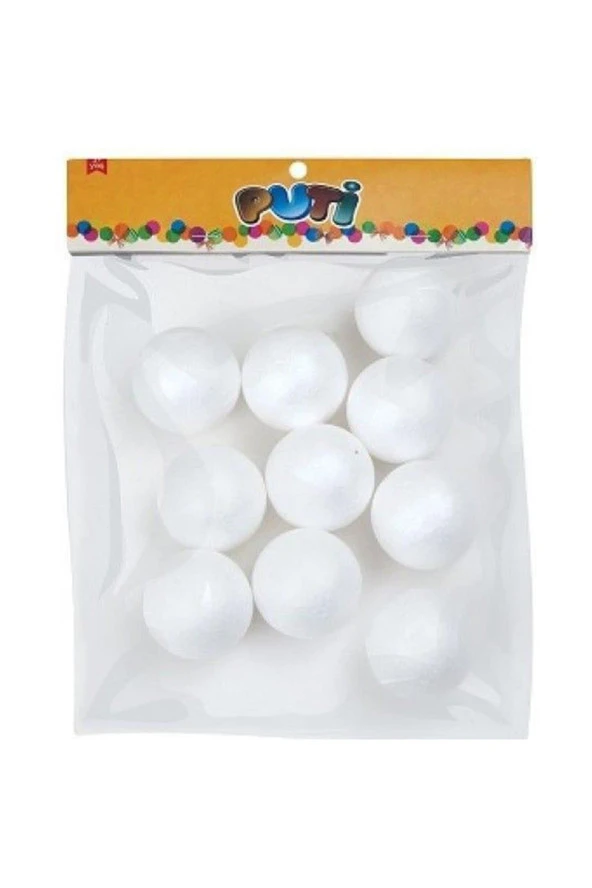 Puti Köpük Top 5 Cm 10 Lu ürün görseli 1