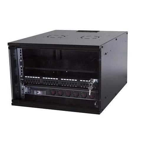 Ulusal ULS7U5060 7U Duvar Tipi Soho Rack Kabinet 19 inç 500x600mm Aksesuarlar Dahil Değildir ürün görseli 1