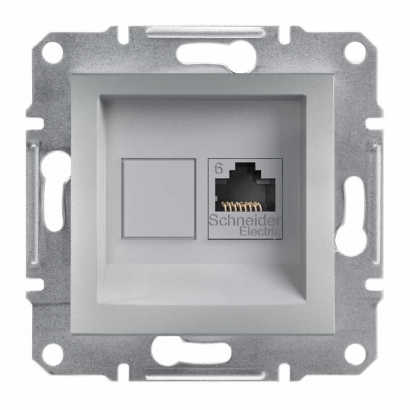 Schneider Asfora 1*RJ45 CAT.6 UTP Alüminyum EPH4700161 ürün görseli 1
