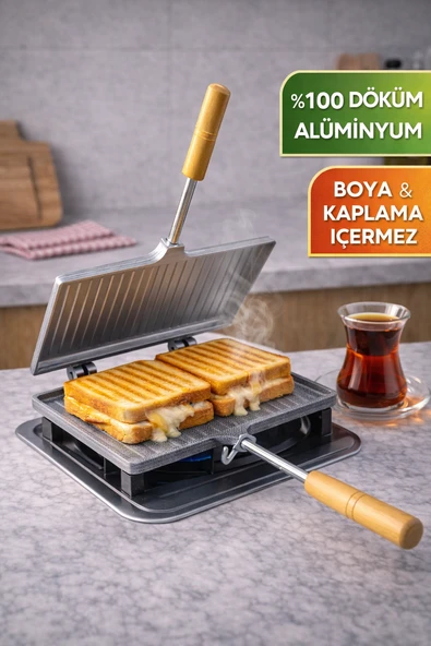 Ocak Üstü Sade El Tost Makinesi - Resim 2