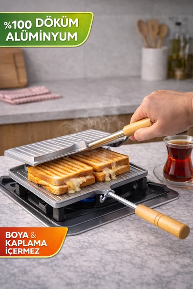 Nur Işık Alüminyum Pratik Tost Ve Ekmek Isıtma Makinesi Sade ürün görseli 1