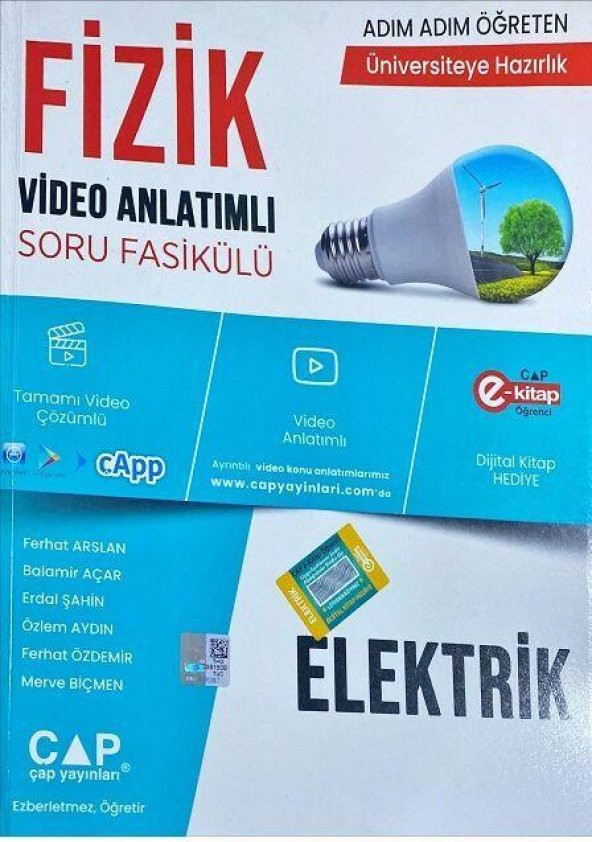 Fizik Elektrik Konu Anlatımlı Soru Bankası Çap ürün görseli 1