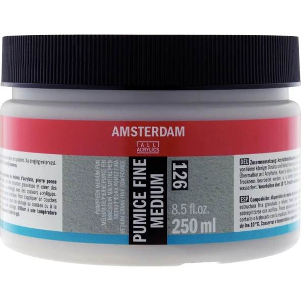 AMSTERDAM PUMICE FINE MEDIUM 126 250ML (SÜNGERTAŞI GRENSİZ) ürün görseli 1