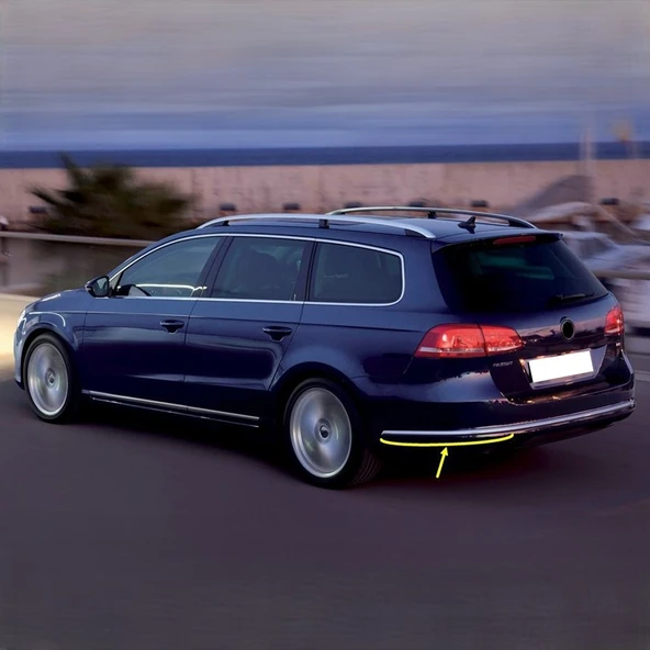 VW Passat Variant B7 2011-14 Arka Tampon Sol Alt Krom Çıtası 3AF807459 ürün görseli 1
