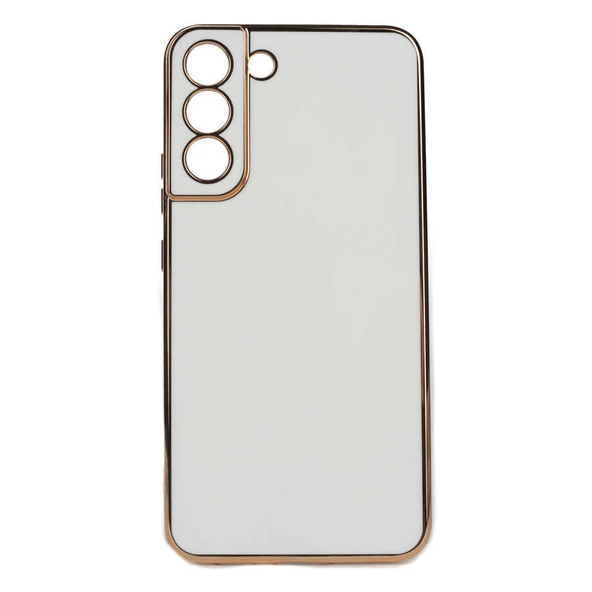 Galaxy S22 Plus Kılıf Zore Bark Kenarları Altın Renk Kılıf ürün görseli 1