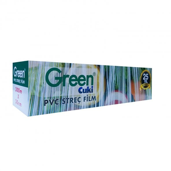 Green Cuki PVC Streç Film Folyo - Gıdaya Uygun - 9 Mikron - 30 x 300 Metre ürün görseli 1