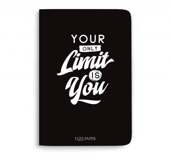 Blackboard Your Oonly Limit Is You İnce Kapak Düz Çizgisiz Defter ürün görseli 1