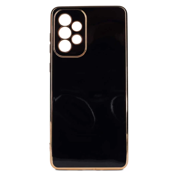 Galaxy A73 Kılıf Zore Bark Kenarları Altın Renk Kılıf ürün görseli 1