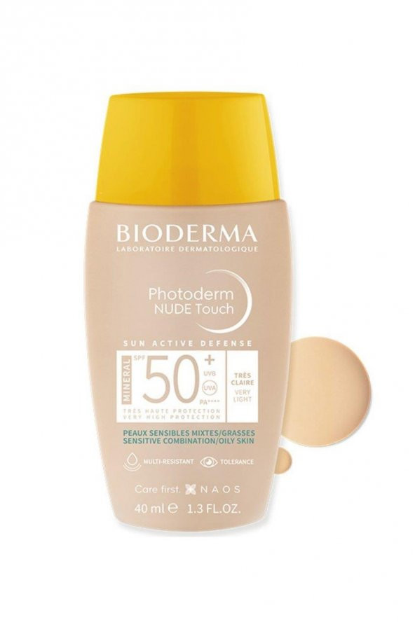 Bioderma Photoderm Nude Touch Very Light SPF50+ 40 ml ürün görseli 1