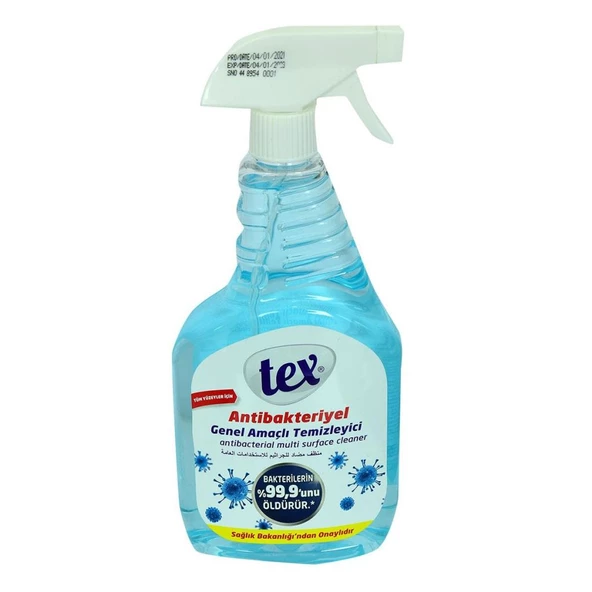Tex Antibakteriyel Genel Amaçlı Temizleyici Mavi Sprey 750ML ürün görseli 1