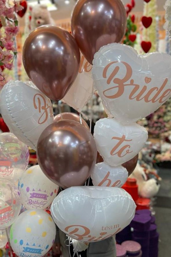Beysüs Beyaz Bride To Be Balon Set ürün görseli 1