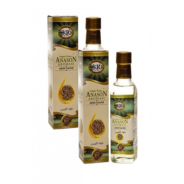 Krk Gıda Anason Aroması Cam 2 Adet x 250 ML ürün görseli 1