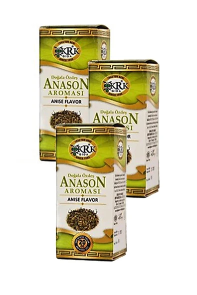 Anason Aroması Krk 20 Cc 3 Adet Cam Şişe Anoson Aroma ürün görseli 1