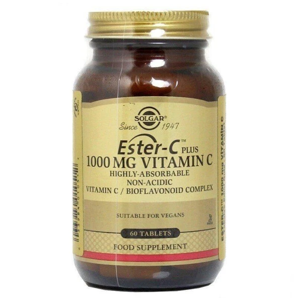 Solgar Ester-C Plus 1000 mg 60 Tablet 033984010512 ürün görseli 1