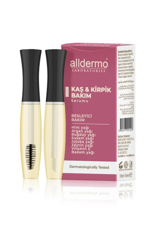 ALLDERMO KAŞ & KİRPİK BAKIM SERUMU 10 ML ürün görseli 1
