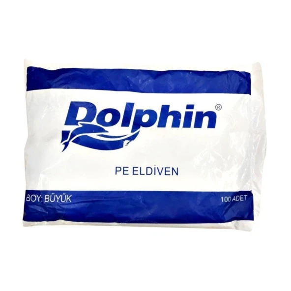 Dolphin PE İş Temizlik Tek Kullanımlık Şeffaf Poşet Market Eldiven / Büyük Boy / 100 Adetlik 1 Paket ürün görseli 1