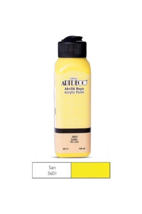 Artdeco Akrilik Boya 140 ML Sarı Akrilik Boya ürün görseli 1