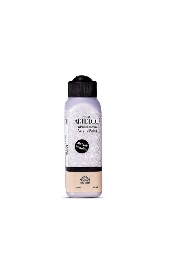 Artdeco Akrilik Boya 140 ML Metalik Gümüş Akrilik Boya ürün görseli 1