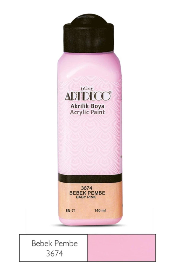 Artdeco Akrilik Boya 140 ML Bebek Pembe Akrilik Boya ürün görseli 1
