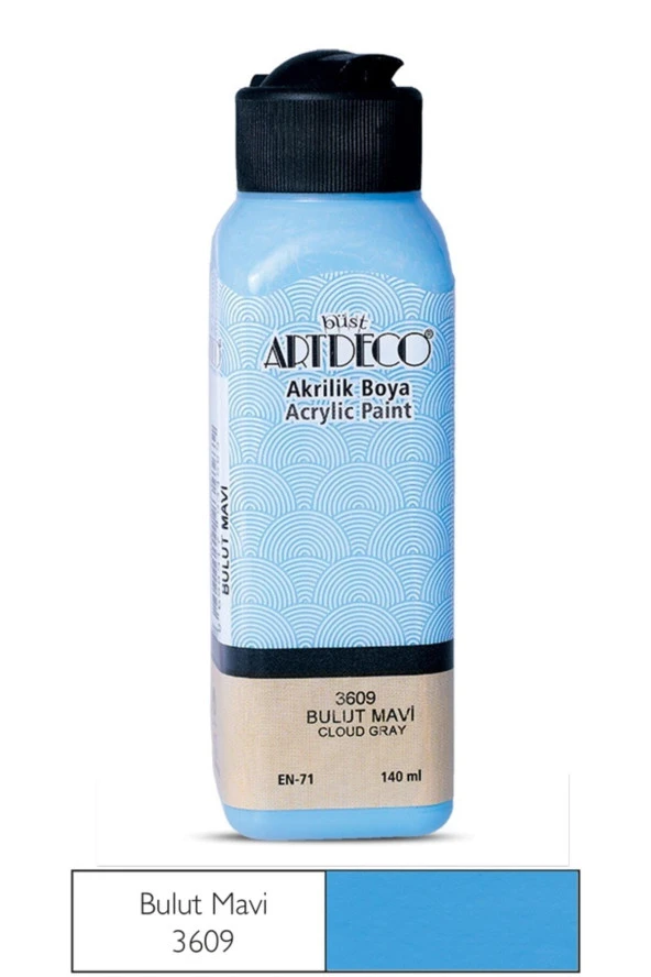 Artdeco Akrilik Boya 140 ML Bulut Mavi Akrilik Boya ürün görseli 1