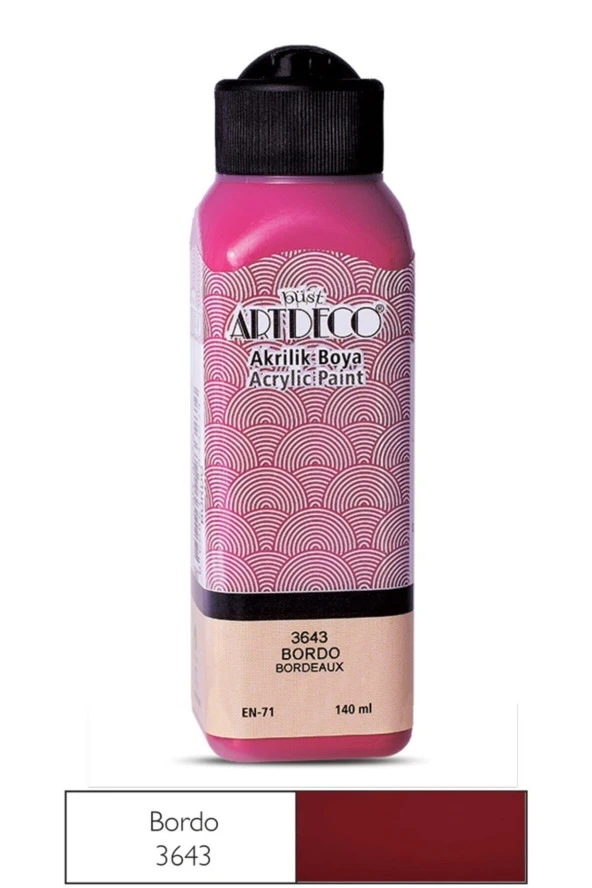 Artdeco Akrilik Boya 140 ML Bordo Akrilik Boya ürün görseli 1