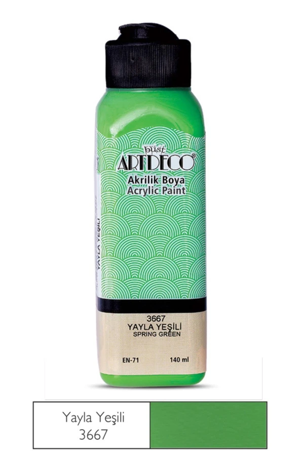 Artdeco Akrilik Boya 140 ML Yayla Yeşili Akrilik Boya ürün görseli 1