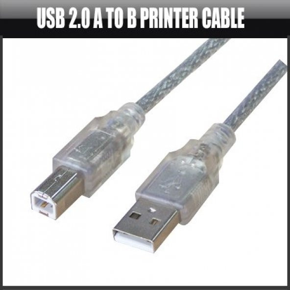 USB 2.0 Yazıcı Tarayıcı Kablosu 1.5 Metre ürün görseli 1