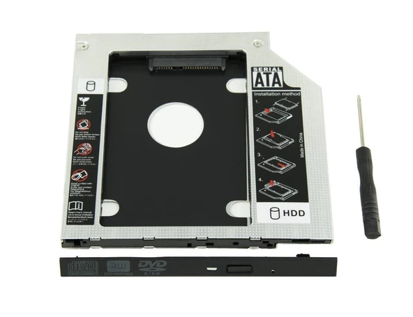 Casper uyumlu DVD-SSD Çevirici Adaptör Kızak 9.5mm ince Versiyon ürün görseli 1