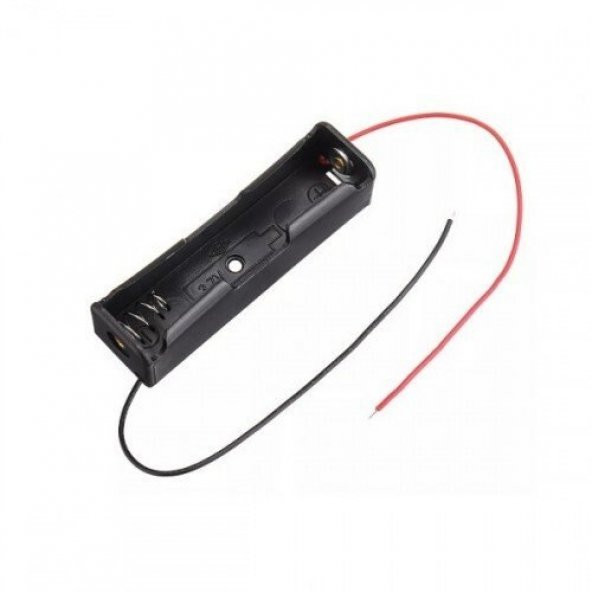 Tekli 1 li 18650 Pil Yuvası Kablolu Tutucu 3.7V Pil Şarj Kutusu ürün görseli 1