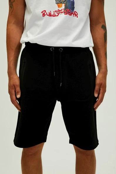 Bad Bear Miles Sweatshort Erkek Şort Siyah 22.01.18.004 ürün görseli 1
