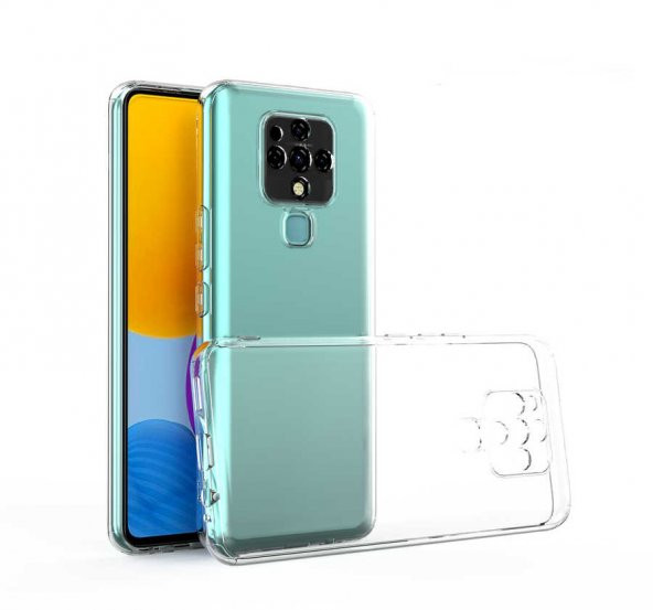 Tecno Camon 16 Kılıf 3D Kamera Korumalı Şeffaf Silikon Kapak ürün görseli 1