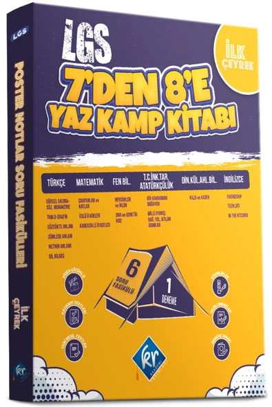 LGS 7'den 8'e Yaz Kamp Kitabı (Tüm Dersler) ürün görseli 1