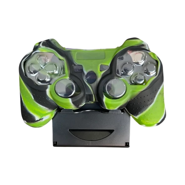 YUES PS3 Joystick Silikon Kılıf Dualshock Koruyucu Kılıf Desenli Yeşil Siyah ürün görseli 1